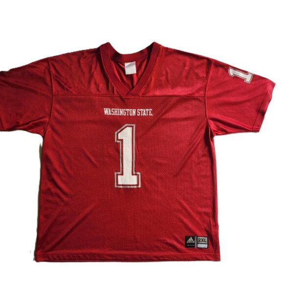 Washingon State University Cougars 2XL  Adidas Jersey - Picture 1 of 9